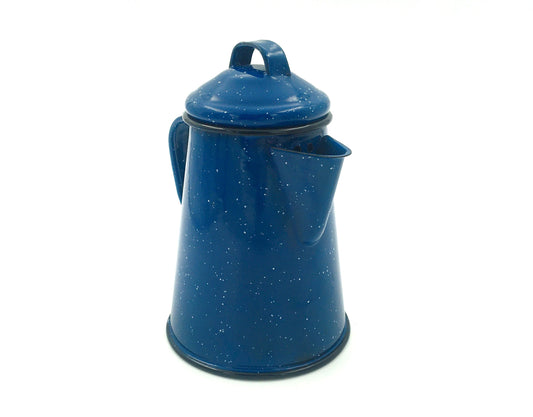 BLUE ENAMEL COFFEE POT