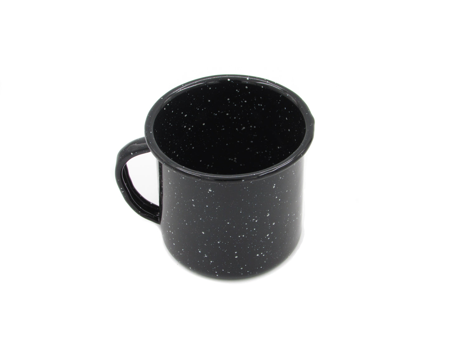 BLACK ENAMEL MUG