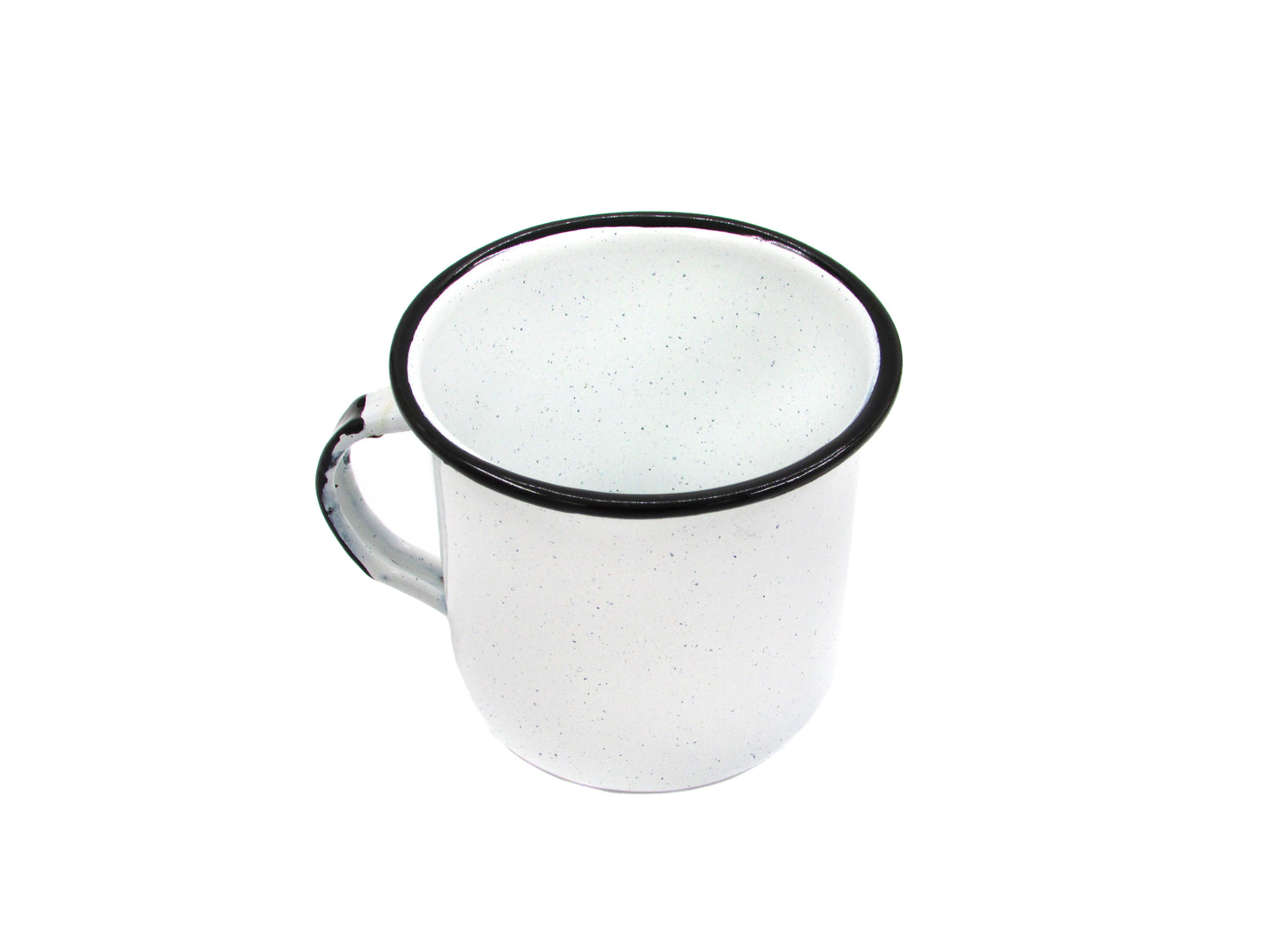 WHITE ENAMEL MUG